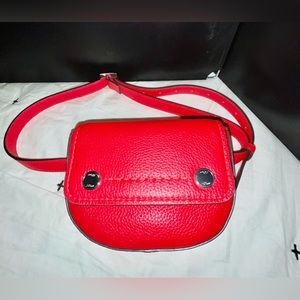 J Crew *Like New* Red Convertible Fannypack  (or Sm Crossbody, Shoulder Bag)